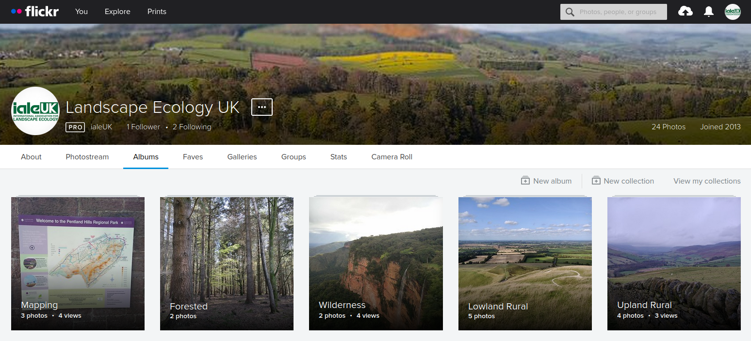 Screenshot of the ialeUK Image Library on flickr
