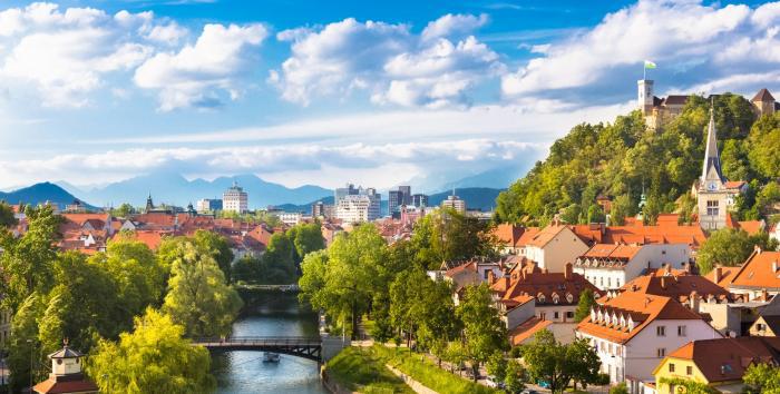 Ljubljana on a sunny day