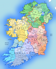 Ireland regions (Credit: Andrein own work, CC By SA 3.0, Wikimedia.org)